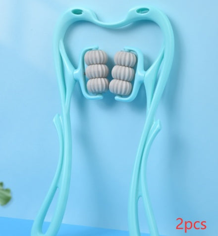 Multifunctional Manual Six-wheel Neck Massager Massage Relieve Roller Massage Tool-61b6988aee22f987264316e50ff349ac