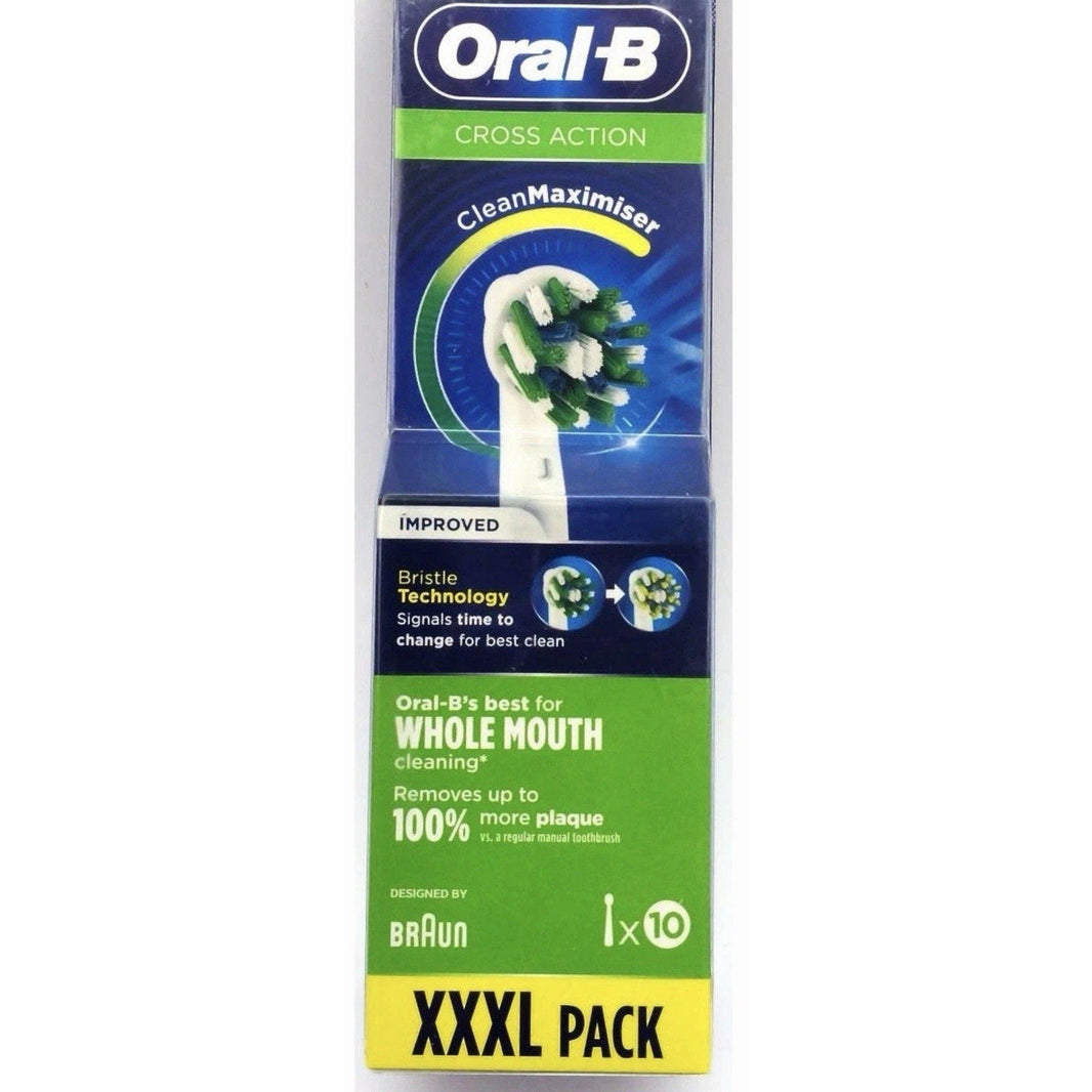 2X Oral B Cross Action Replacement Brush Heads XXXL Pack (10 heads)=20-2X Oral B Cross Action Replacement Brush Heads XXXL Pack (10 heads)=20