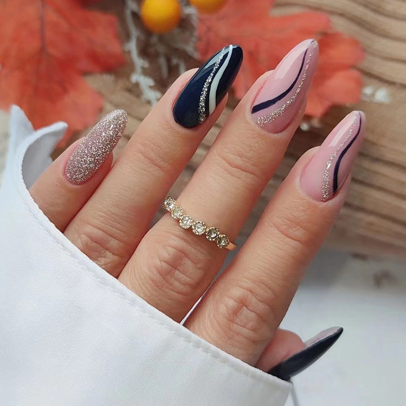 Women's Fashion Personalized Striped Nails-5453d9d6ce6b7a5af0fdb60a9ca3d79