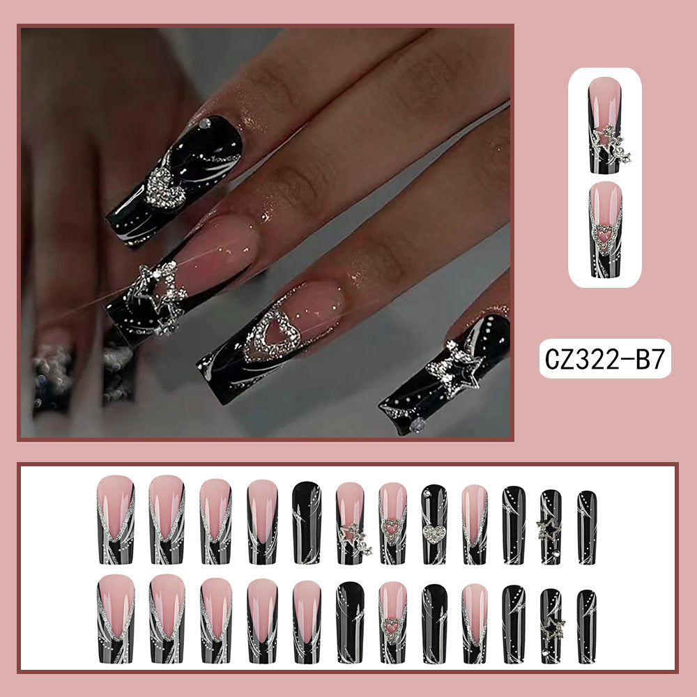 French Fake Nail Tip Finished Product-cf259dd2029e171addd40f87fc60e2fd