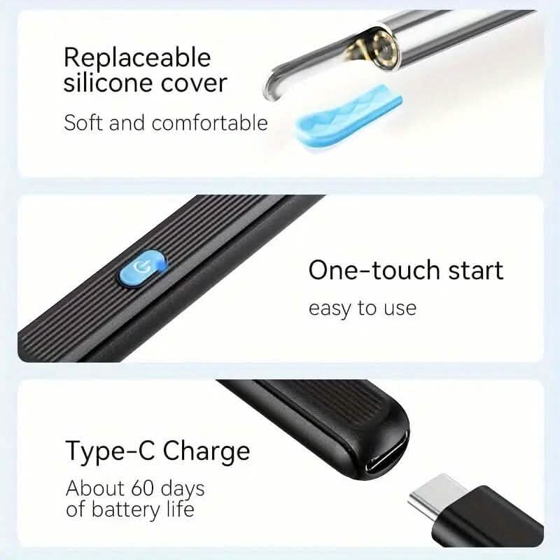 Ear Wax Removal Kit with Camera, Light and 6 Ear Spoons-Ear Wax Removal Kit with Camera, Light and 6 Ear Spoons