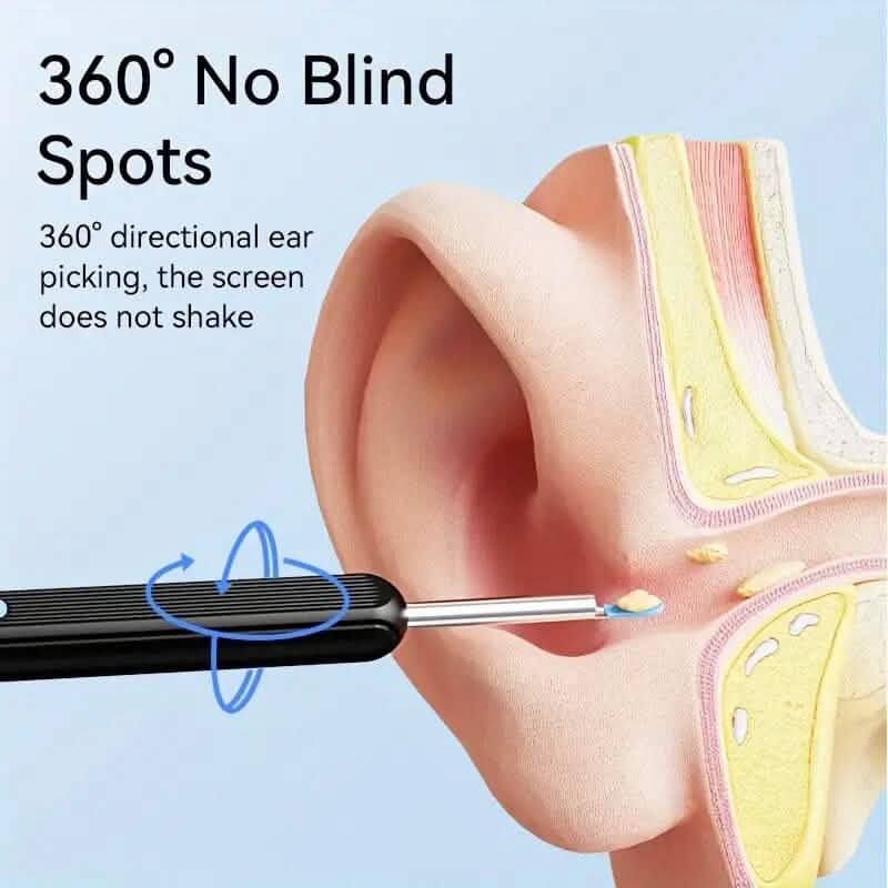 Ear Wax Removal Kit with Camera, Light and 6 Ear Spoons-Ear Wax Removal Kit with Camera, Light and 6 Ear Spoons