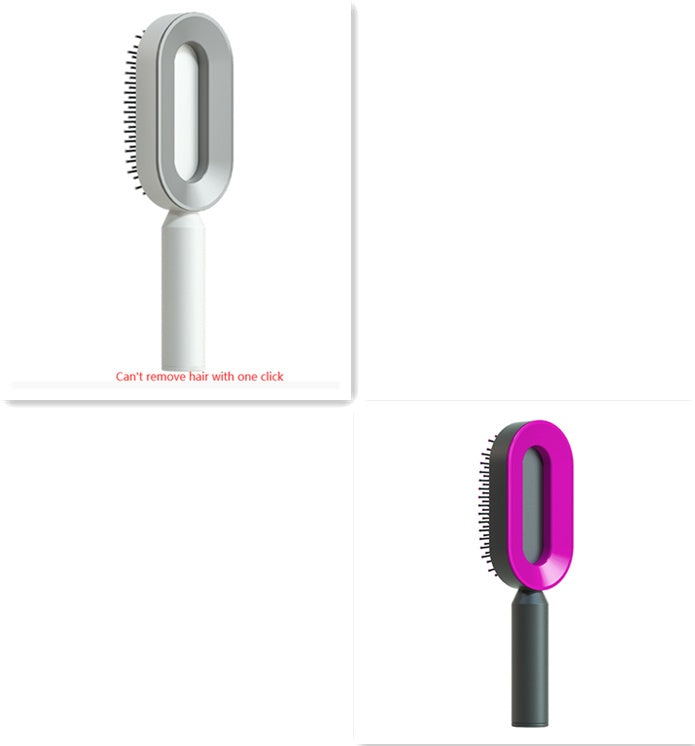 Self Cleaning Hair Brush For Women One-key Cleaning Hair Loss Airbag Massage Scalp Comb Anti-Static Hairbrush-bca4508d908e7115e286b32f0dc6cb41