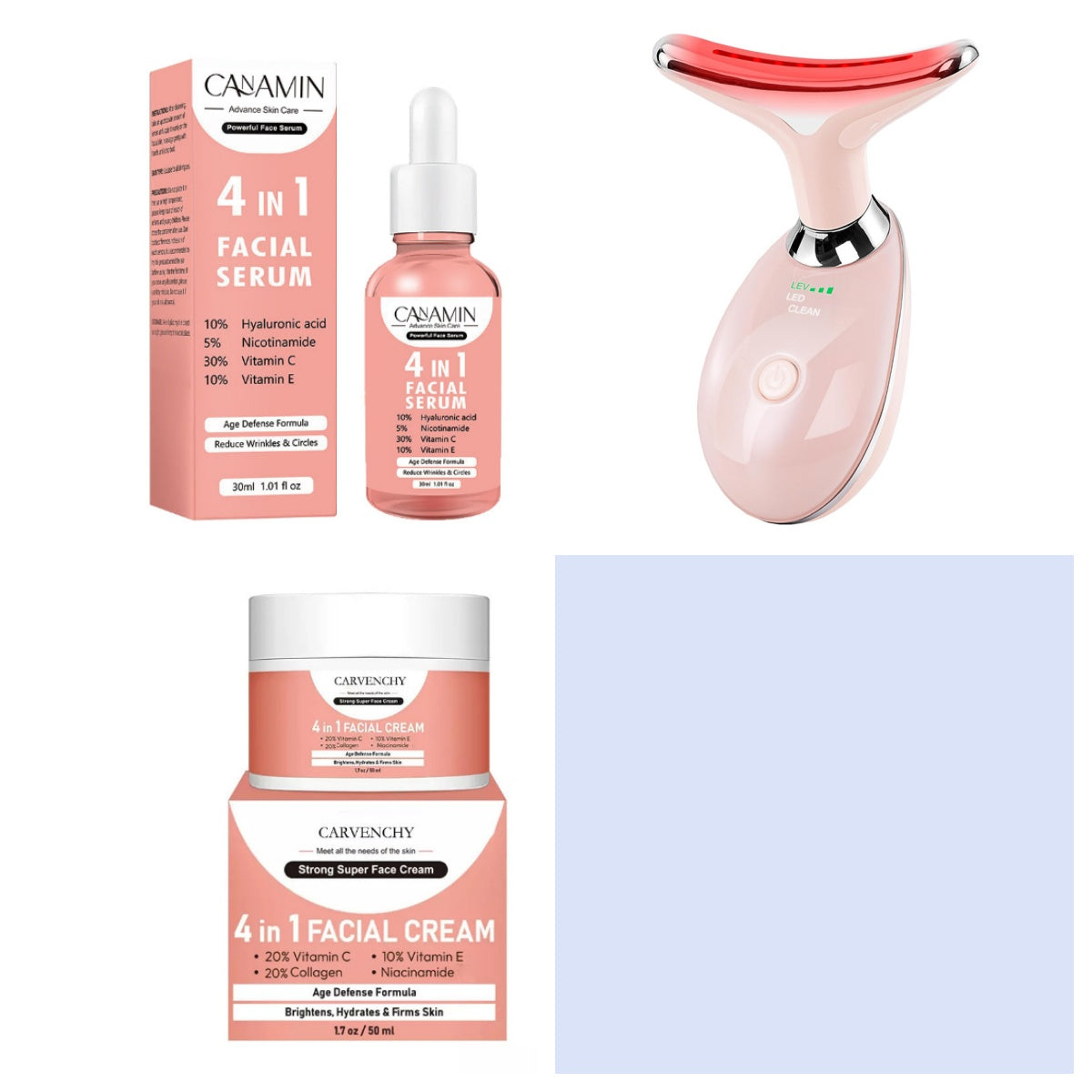 Neck Face Beauty Device Colorful LED Photon Therapy Skin Tighten Reduce Double Chin Anti Wrinkle Remove Lifting Massager-e807e3255f09cc7b55de9330276c5dce