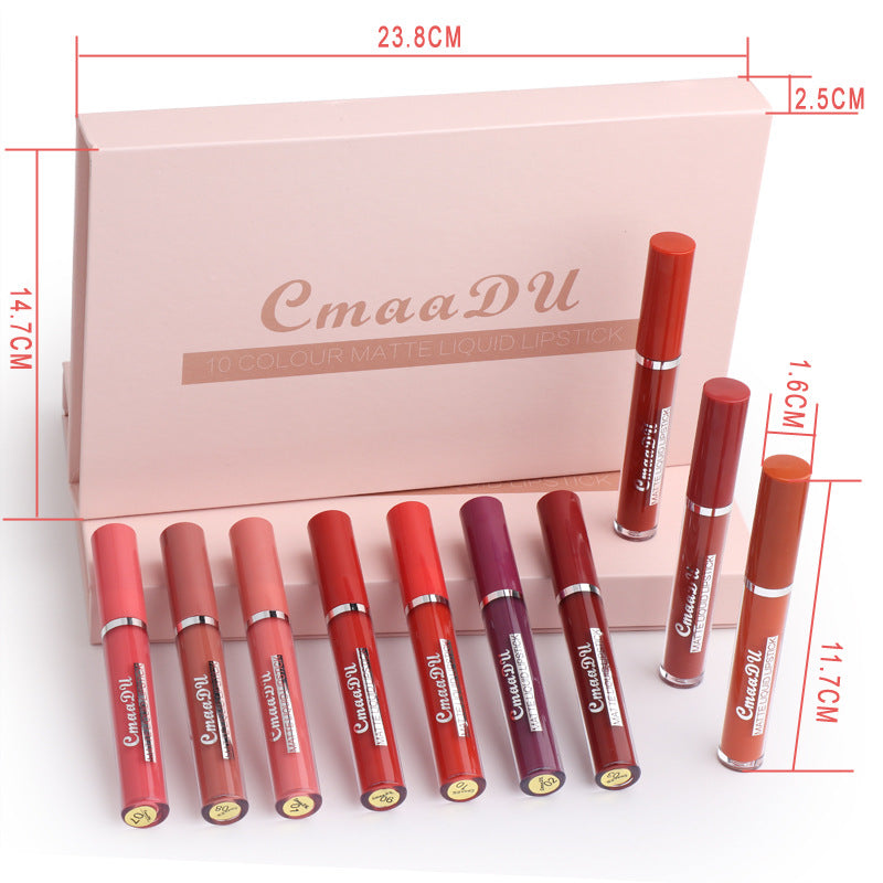 Women's Non-stick Cup Waterproof Matte Lipstick-b0b4ddc64ee18fb1ed579190062c5918