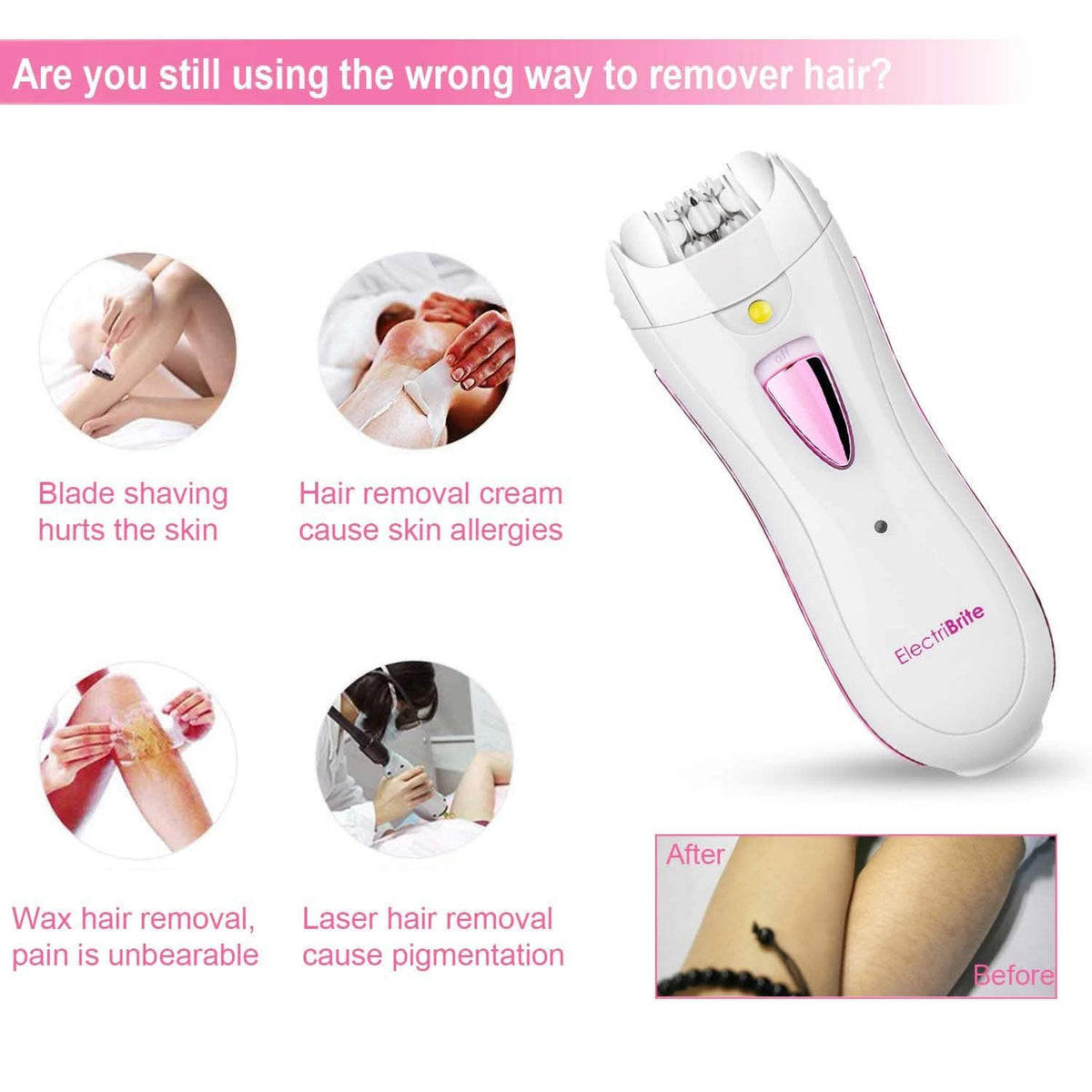 ElectriBrite Facial Hair Removal Epilators-ElectriBrite Facial Hair Removal Epilators