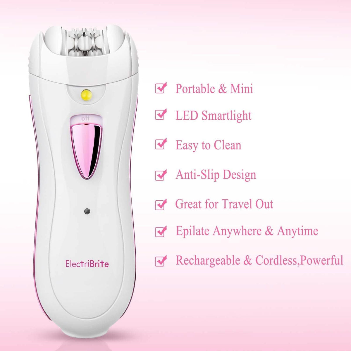 ElectriBrite Facial Hair Removal Epilators-ElectriBrite Facial Hair Removal Epilators