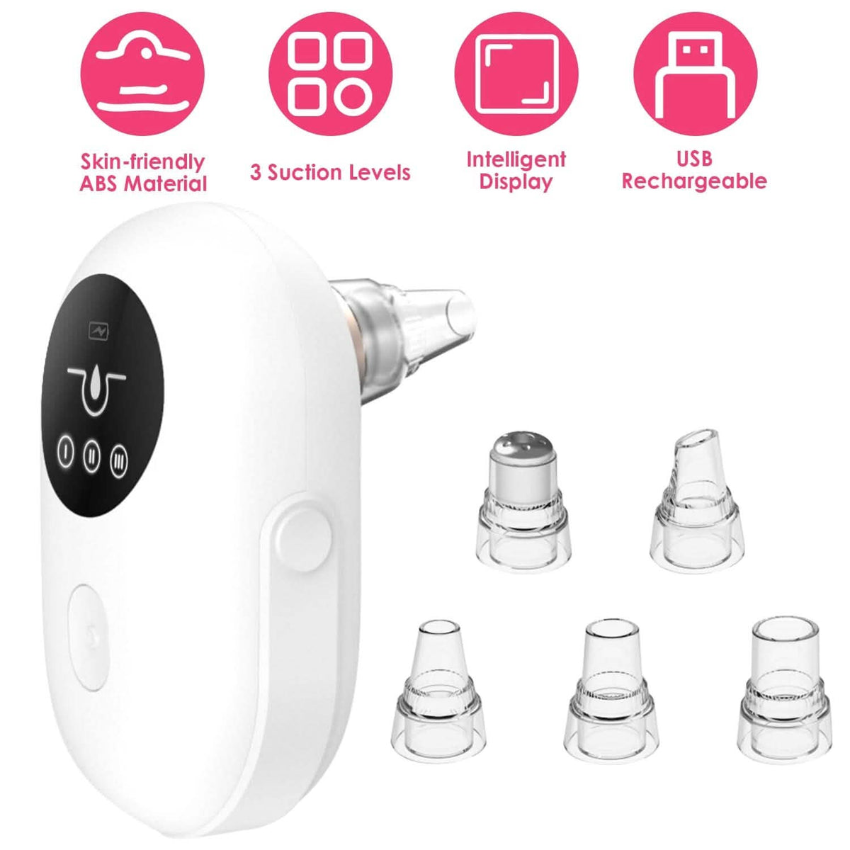 Electric Blackhead Comedone Extractor Tool Facial Pore Cleaner-Electric Blackhead Comedone Extractor Tool Facial Pore Cleaner