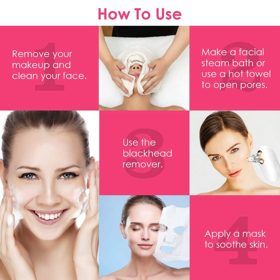 Electric Blackhead Comedone Extractor Tool Facial Pore Cleaner-Electric Blackhead Comedone Extractor Tool Facial Pore Cleaner