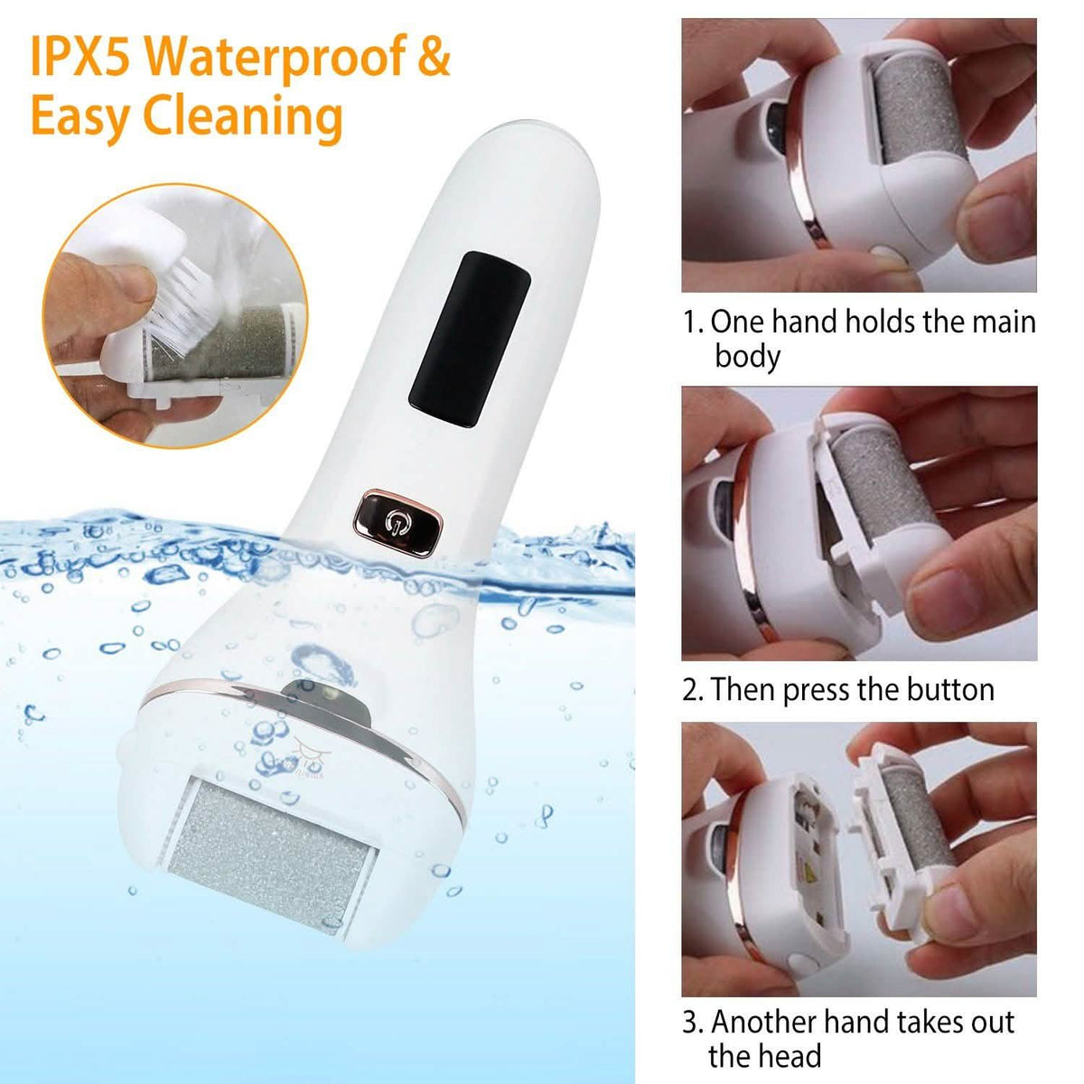 Electric Callus Remover USB Rechargeable Foot Scrubber-Electric Callus Remover USB Rechargeable Foot Scrubber