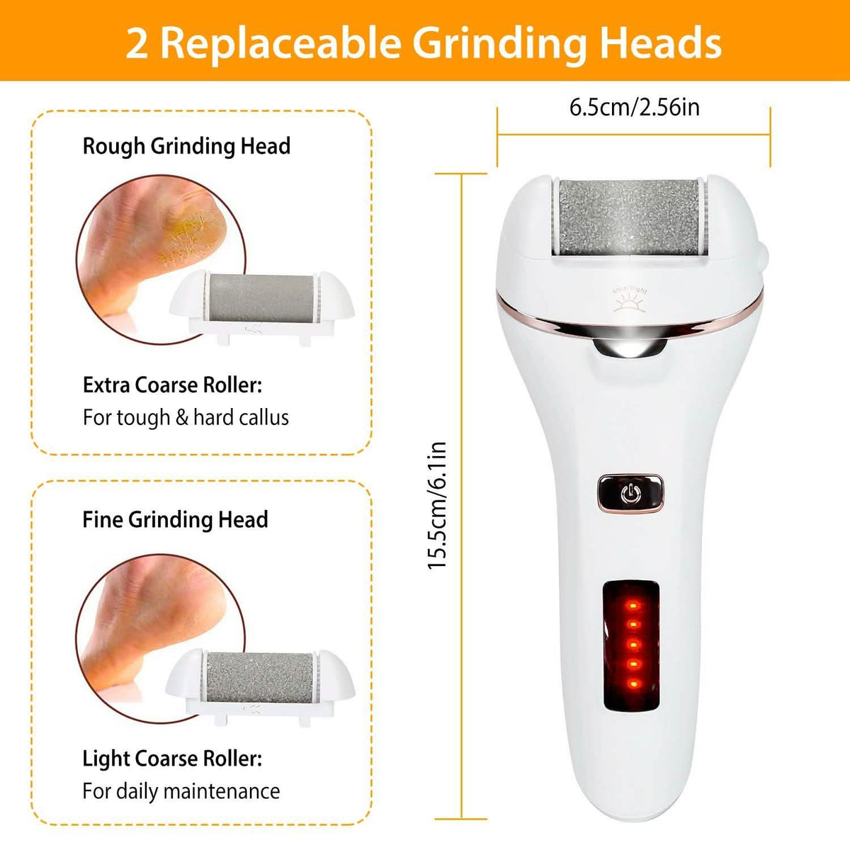Electric Callus Remover USB Rechargeable Foot Scrubber-Electric Callus Remover USB Rechargeable Foot Scrubber