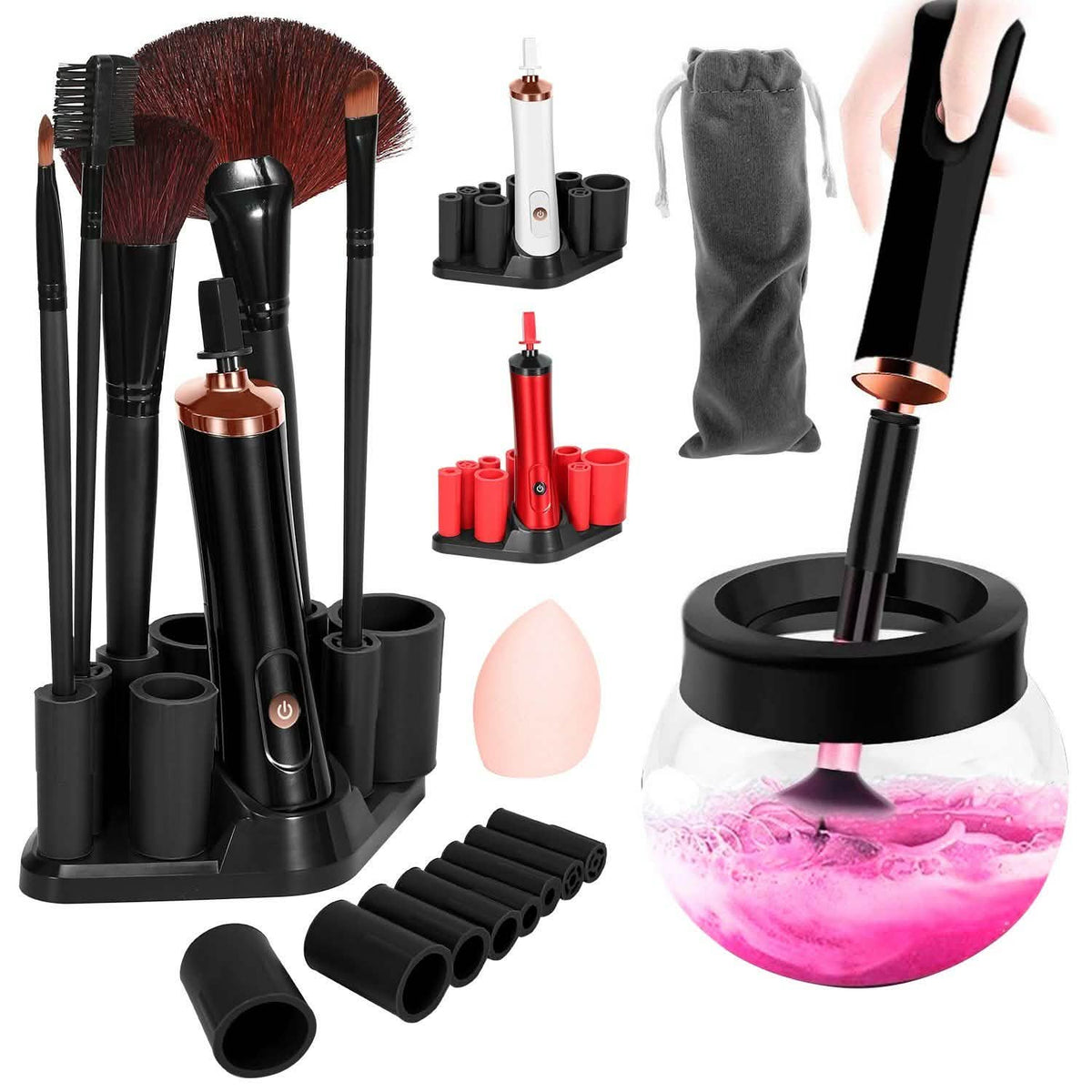 Electric Cosmetic Makeup Brush Cleaner Dryer-Electric Cosmetic Makeup Brush Cleaner Dryer