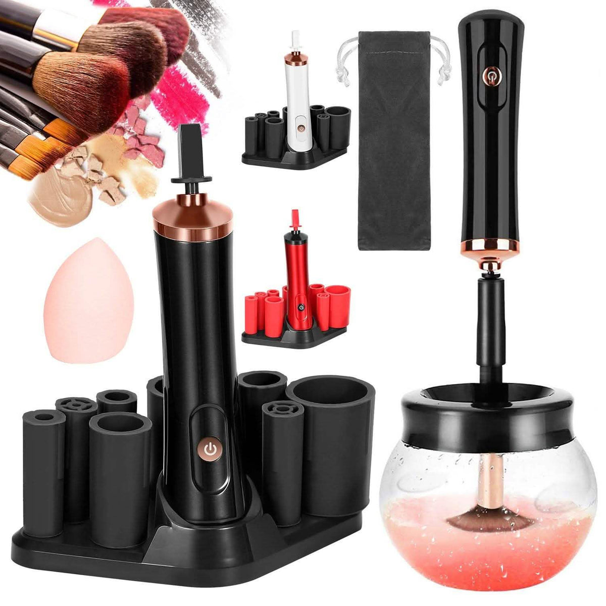 Electric Cosmetic Makeup Brush Cleaner Dryer-Electric Cosmetic Makeup Brush Cleaner Dryer