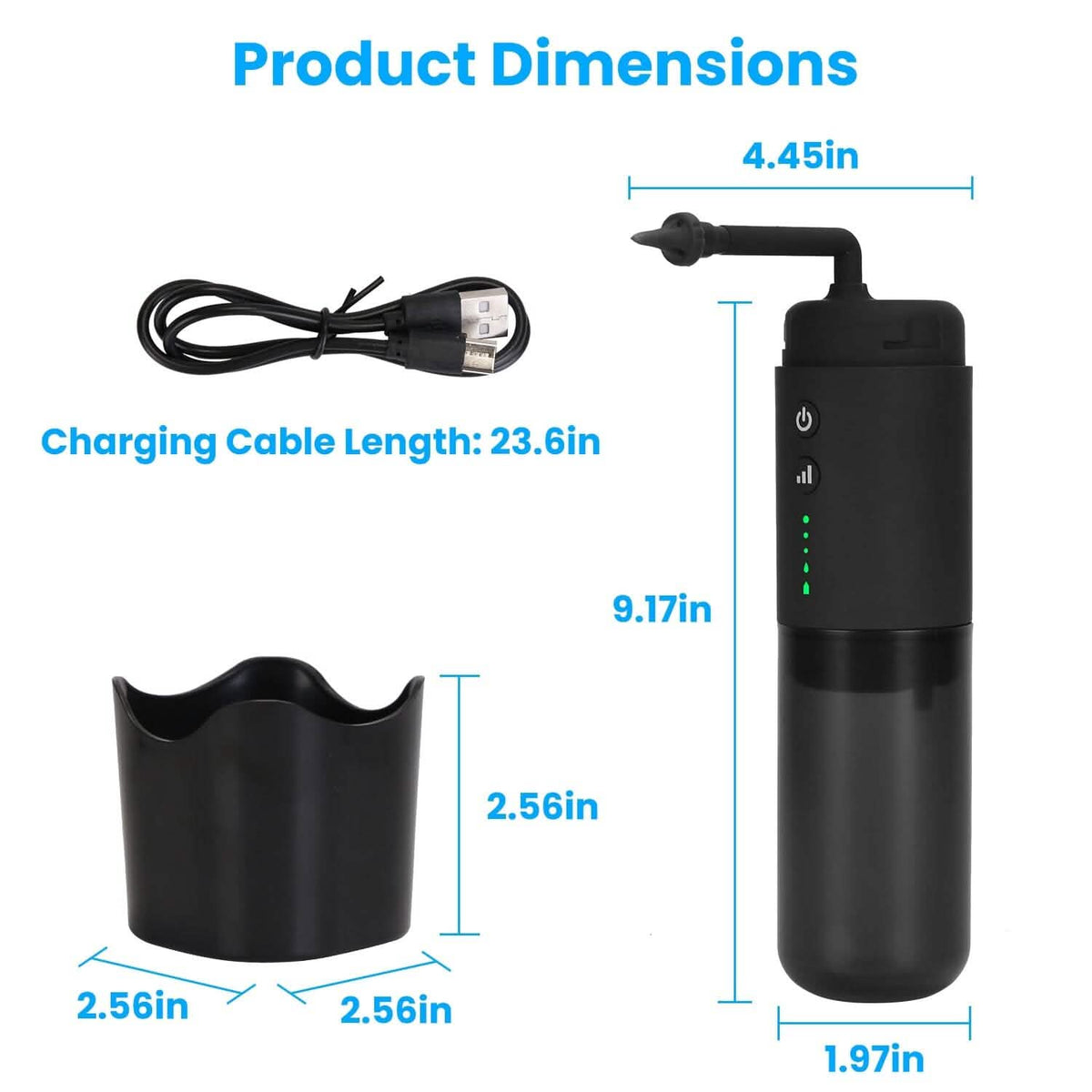 Electric Ear Wax Removal Kit with 3 Modes 6 Ear Tips IPX7 Waterproof USB Rechargeable-Electric Ear Wax Removal Kit with 3 Modes 6 Ear Tips IPX7 Waterproof USB Rechargeable