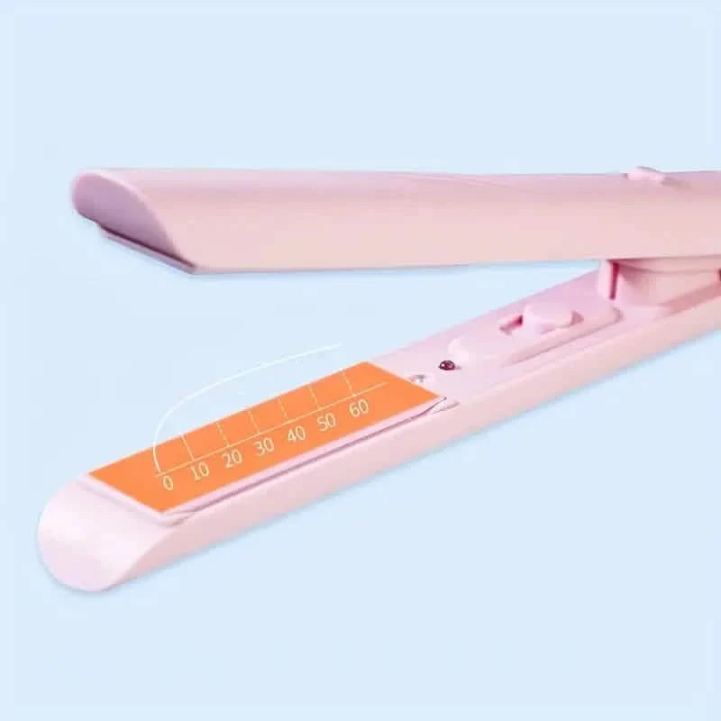 Electric Hair Straightener and Curler with Ceramic Plates-Electric Hair Straightener and Curler with Ceramic Plates