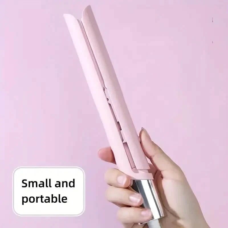 Electric Hair Straightener and Curler with Ceramic Plates-Electric Hair Straightener and Curler with Ceramic Plates