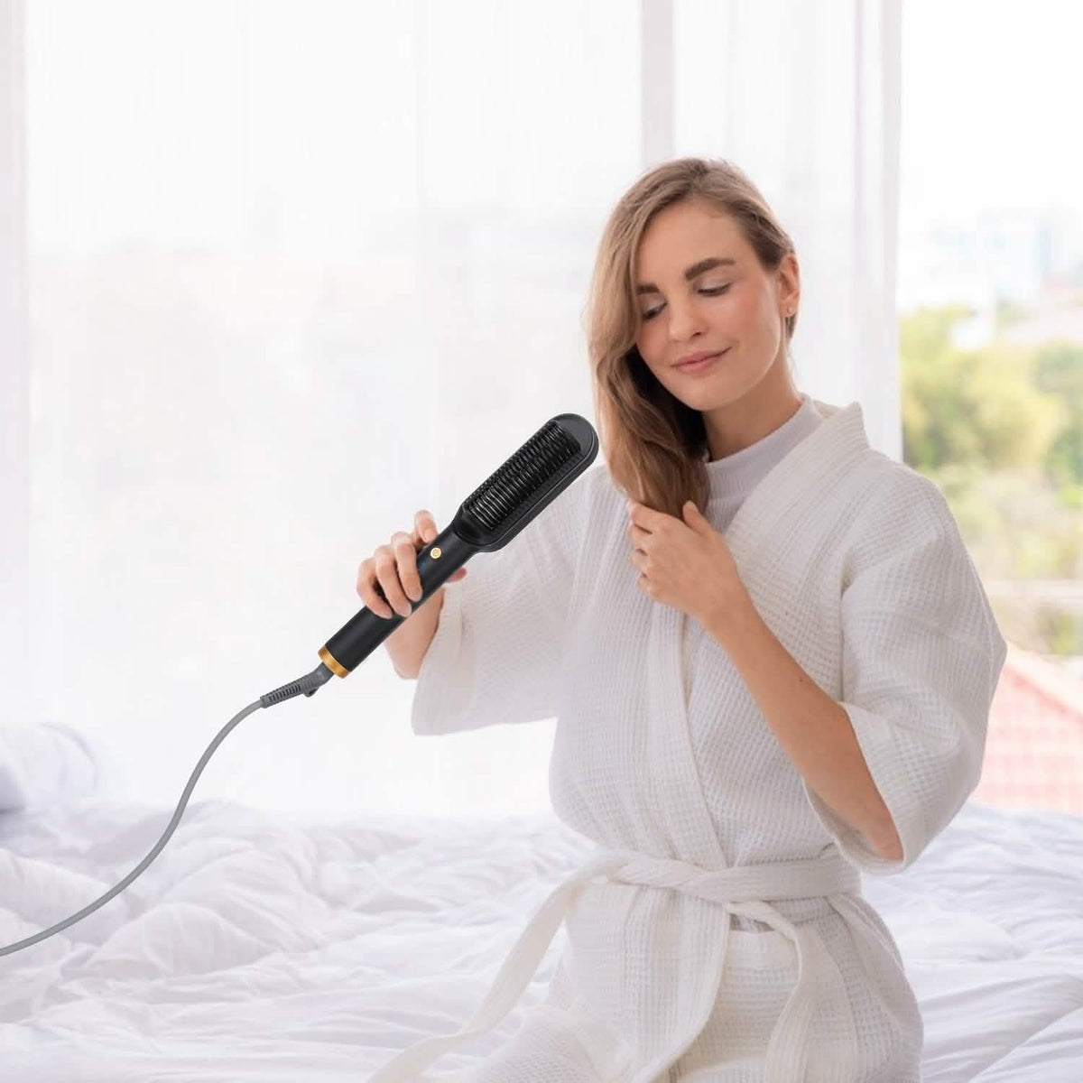 Electric Hair Straightener Brush-Electric Hair Straightener Brush