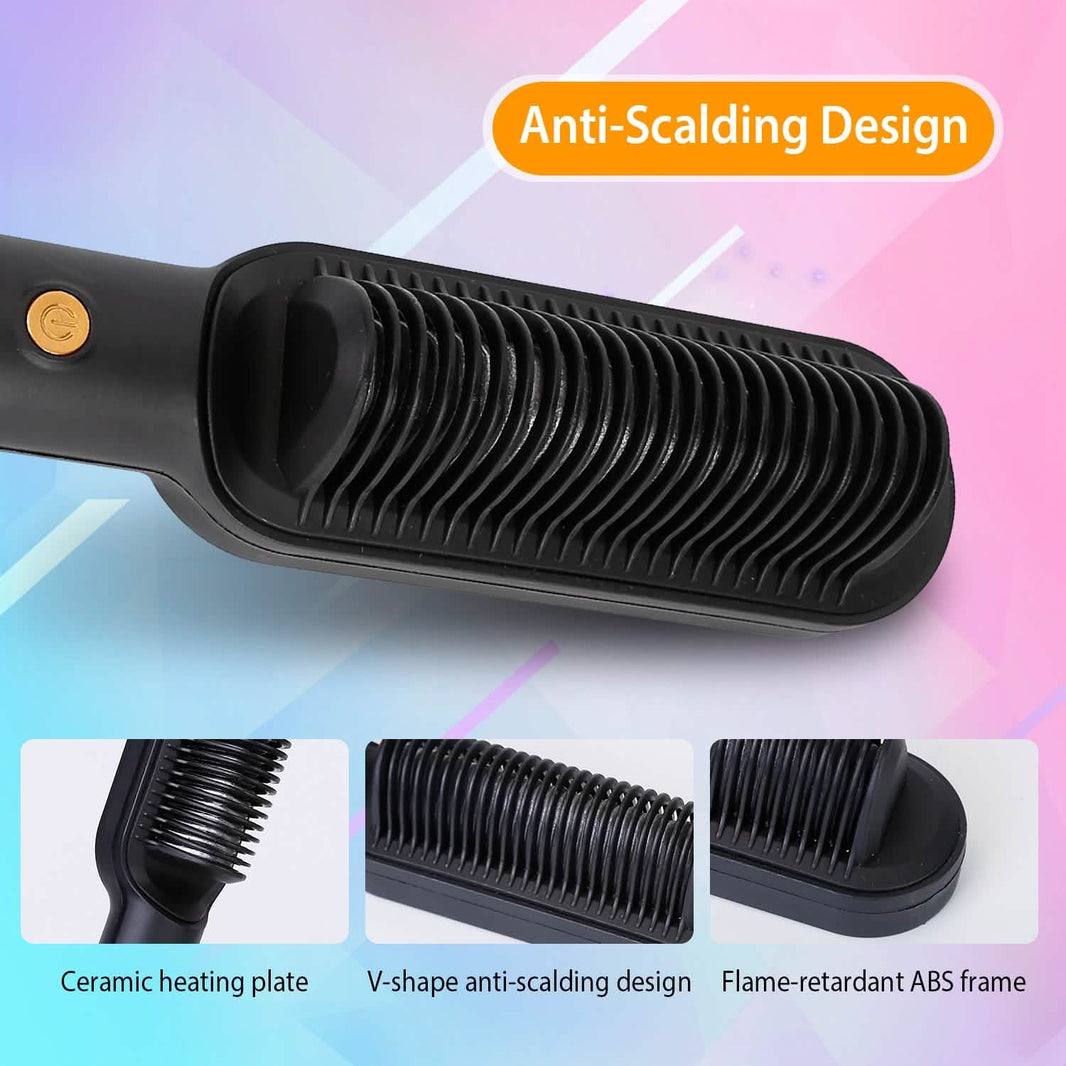 Electric Hair Straightener Brush-Electric Hair Straightener Brush