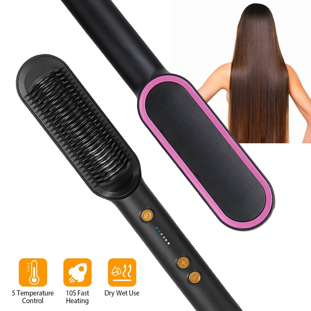 Electric Hair Straightener Brush-Electric Hair Straightener Brush