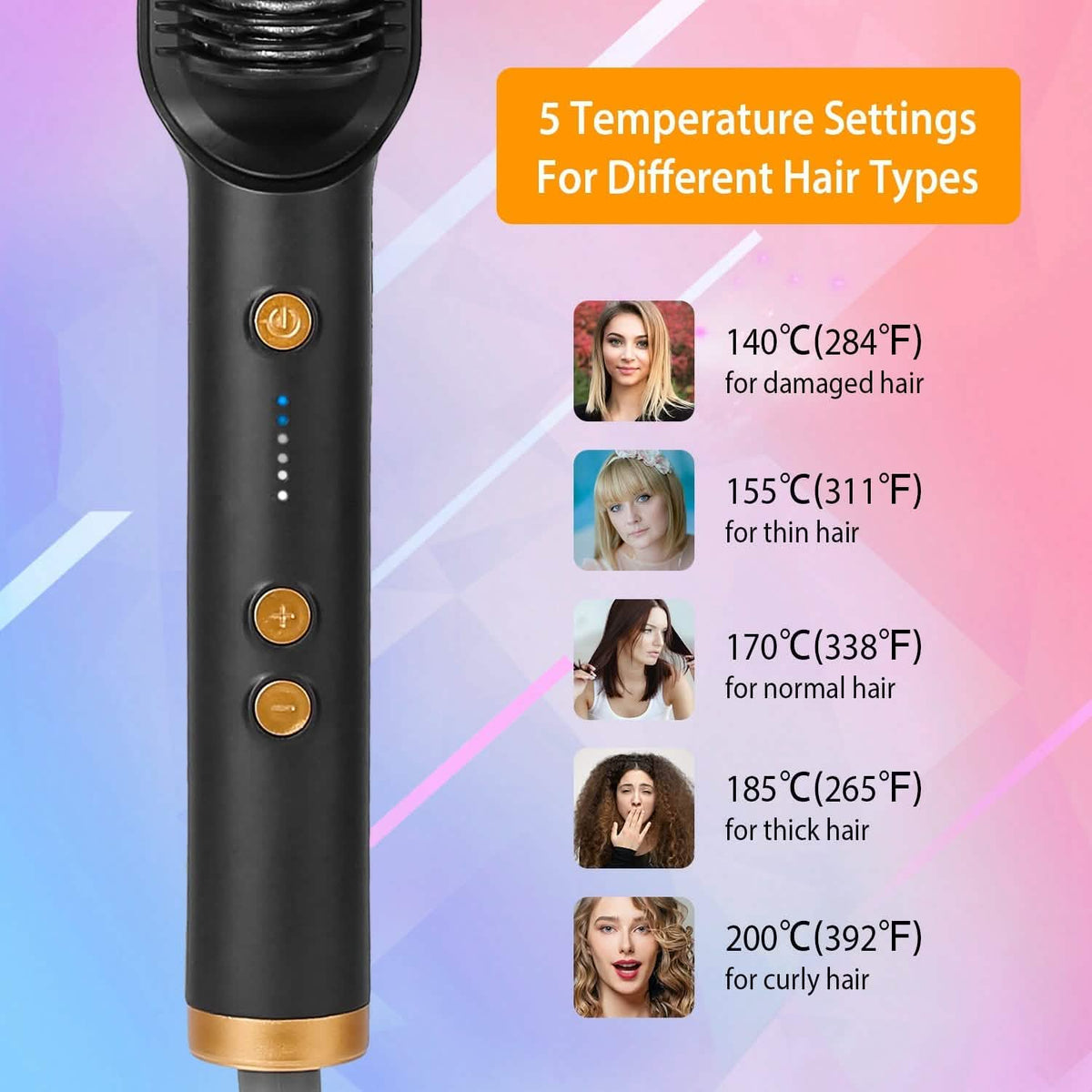 Electric Hair Straightener Brush-Electric Hair Straightener Brush