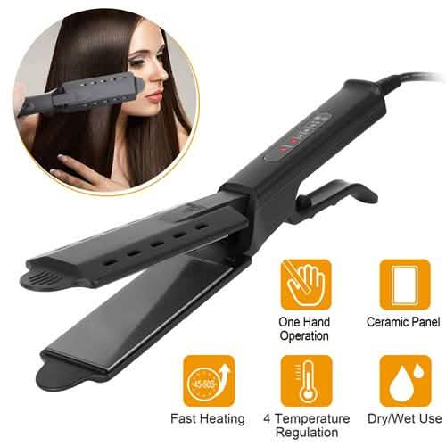 Electric Hair Straightener with 4 Temperature Adjustment-Electric Hair Straightener with 4 Temperature Adjustment
