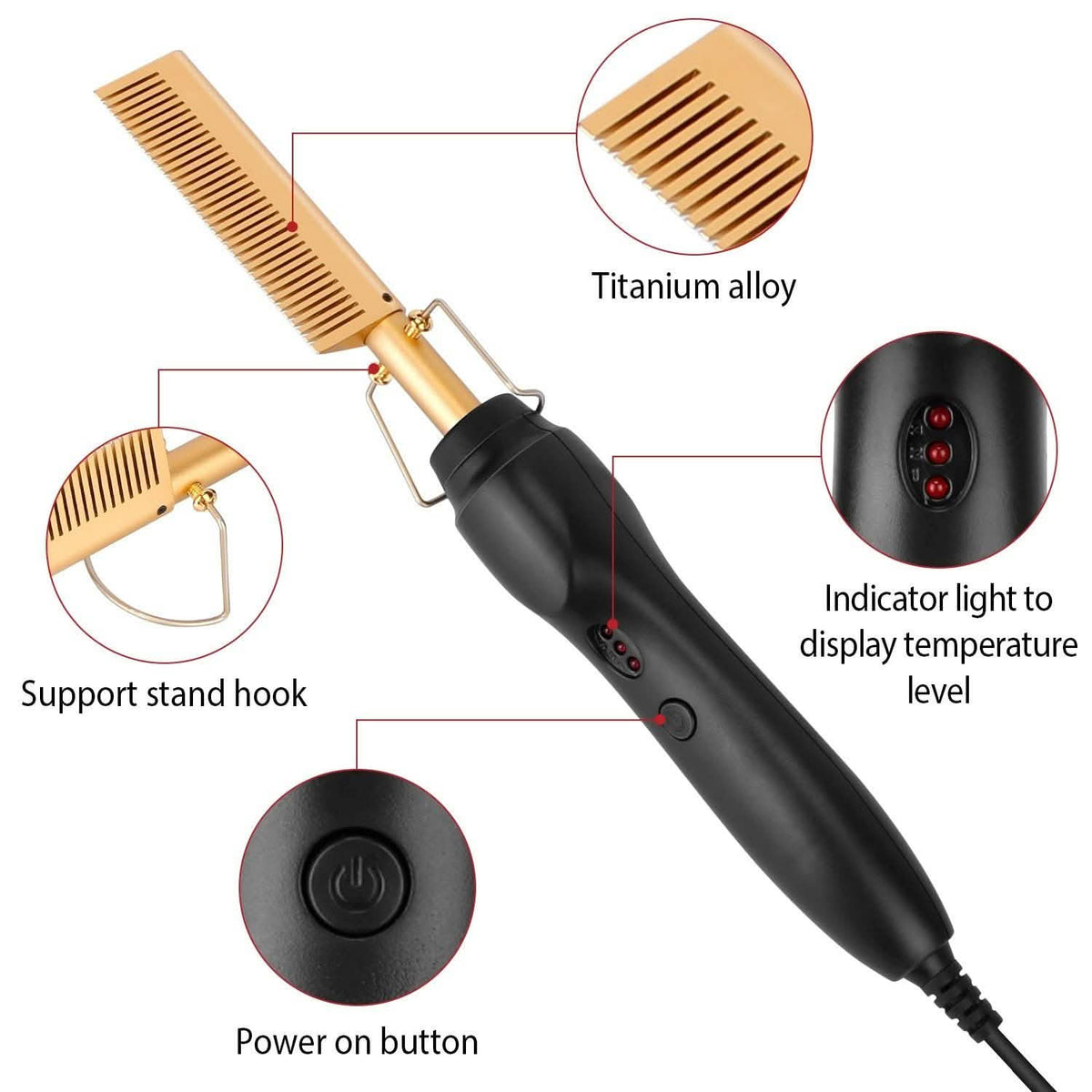 Electric Heating Hair Comb-Electric Heating Hair Comb