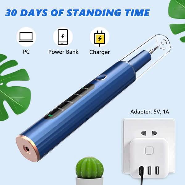 Electric Plaque Remover for Teeth, Rechargeable Teeth Cleaning Kit with 4 Modes-Electric Plaque Remover for Teeth, Rechargeable Teeth Cleaning Kit with 4 Modes
