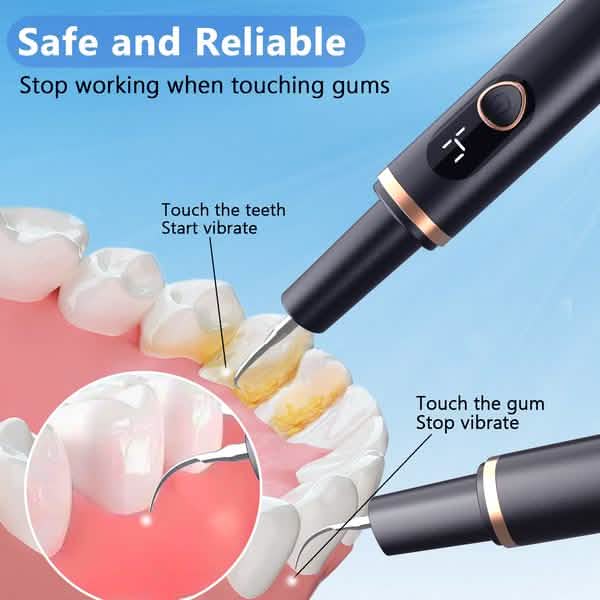 Electric Plaque Remover for Teeth, Rechargeable Teeth Cleaning Kit with 4 Modes-Electric Plaque Remover for Teeth, Rechargeable Teeth Cleaning Kit with 4 Modes