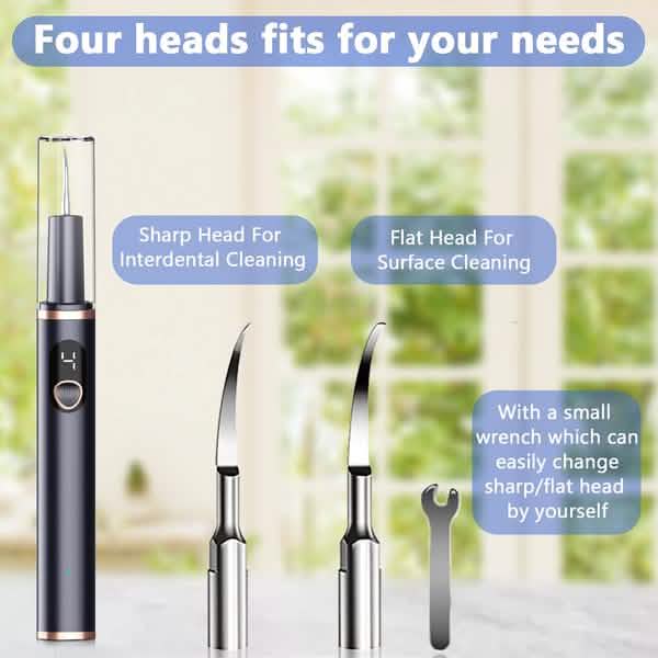 Electric Plaque Remover for Teeth, Rechargeable Teeth Cleaning Kit with 4 Modes-Electric Plaque Remover for Teeth, Rechargeable Teeth Cleaning Kit with 4 Modes
