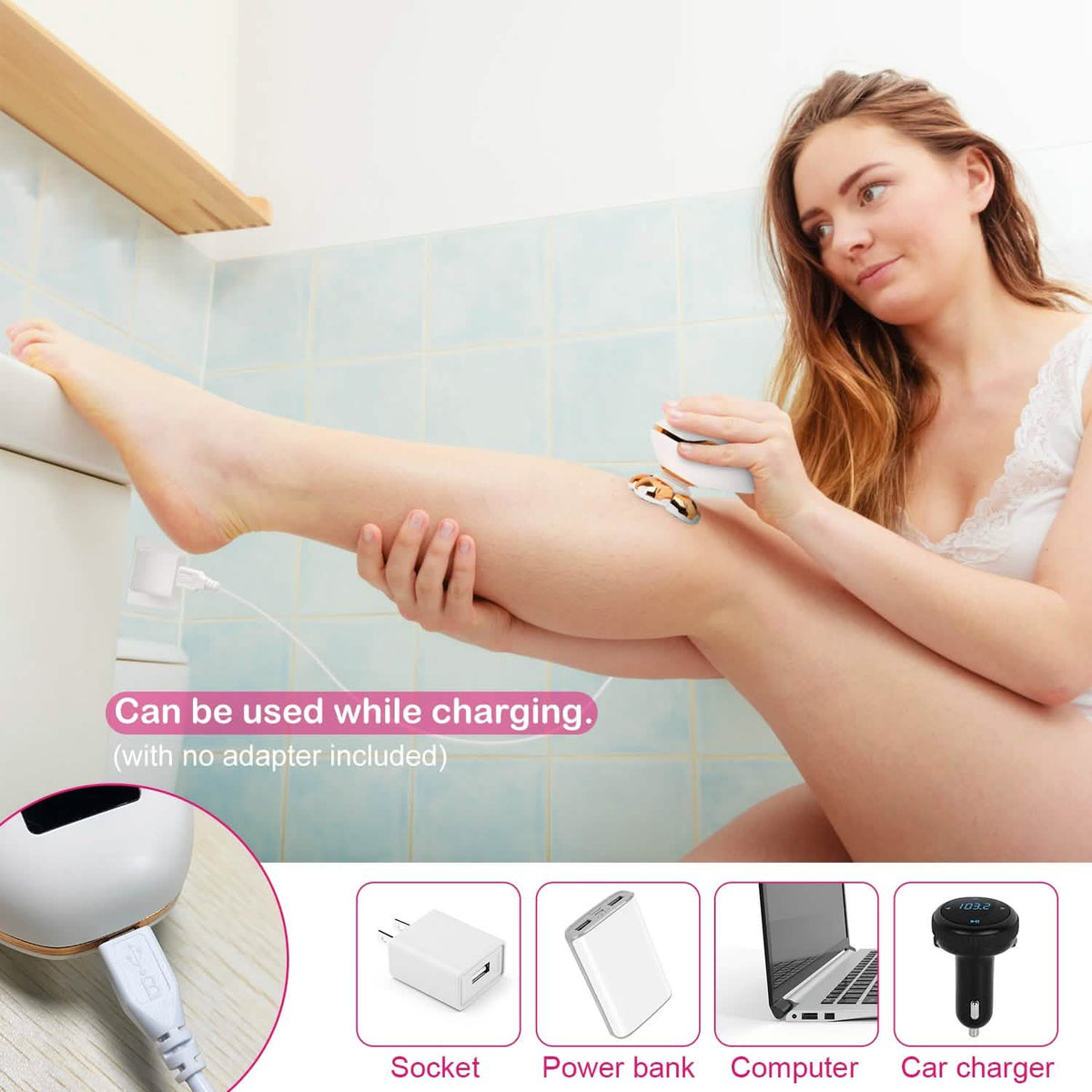 Electric Razor for Women Painless Leg Shaver-Electric Razor for Women Painless Leg Shaver