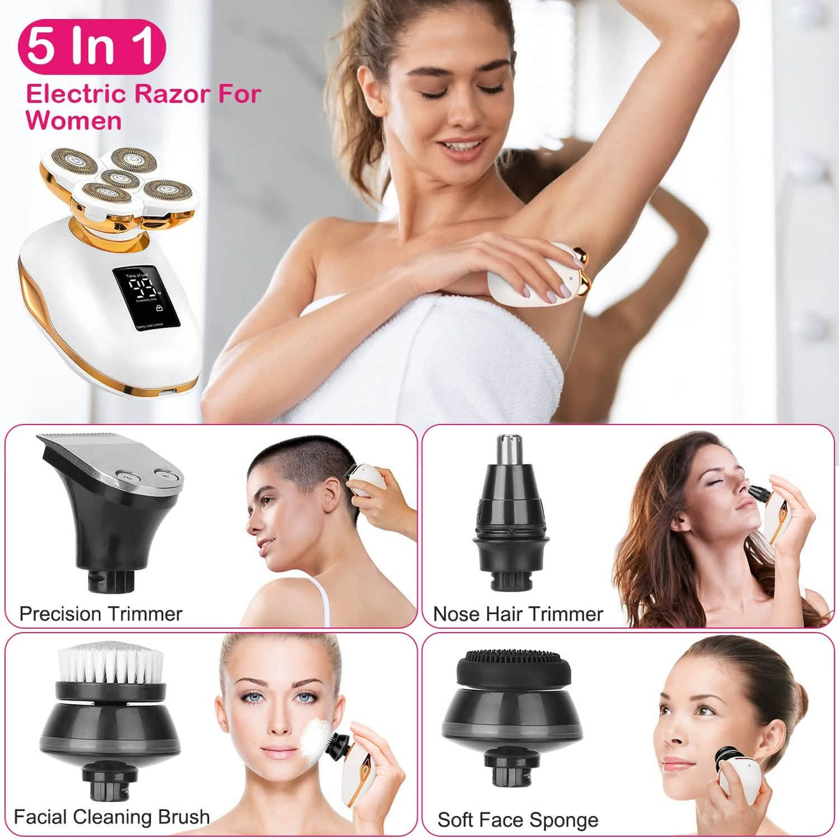 Electric Razor for Women Painless Leg Shaver-Electric Razor for Women Painless Leg Shaver