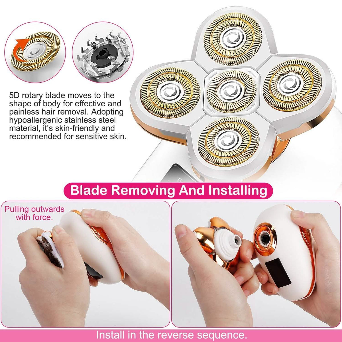 Electric Razor for Women Painless Leg Shaver-Electric Razor for Women Painless Leg Shaver