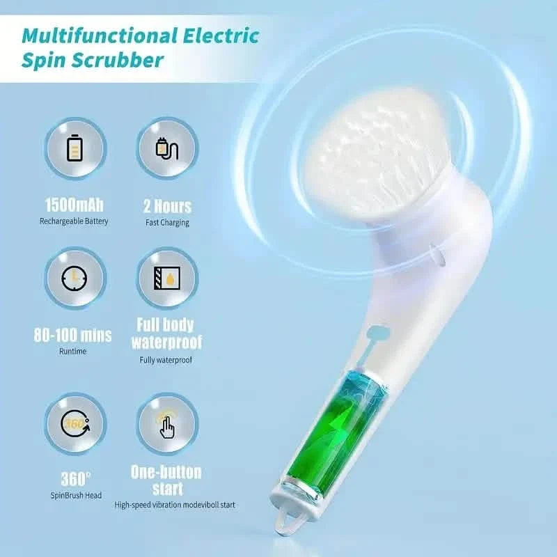 Electric Spin Scrubber for Bathtub, Kitchen, Dish, Sink, Tub and Tile-Electric Spin Scrubber for Bathtub, Kitchen, Dish, Sink, Tub and Tile