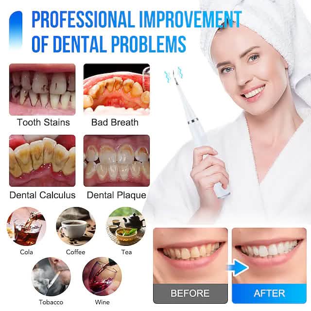Electric Toothbrush Sonic Dental Scaler Teeth Whitening Kit-Electric Toothbrush Sonic Dental Scaler Teeth Whitening Kit