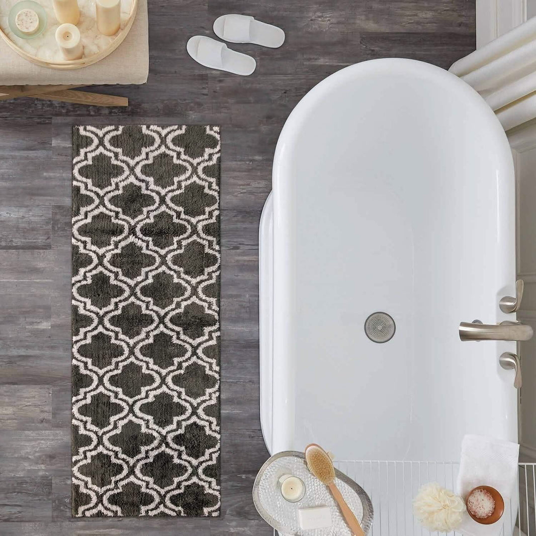 Elise Collection Diamond Design JQ Bathmat-Elise Collection Diamond Design JQ Bathmat