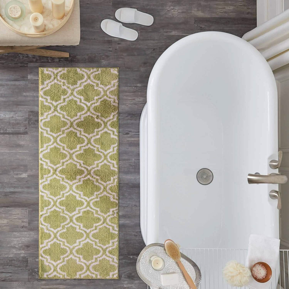 Elise Collection Diamond Design JQ Bathmat-Elise Collection Diamond Design JQ Bathmat