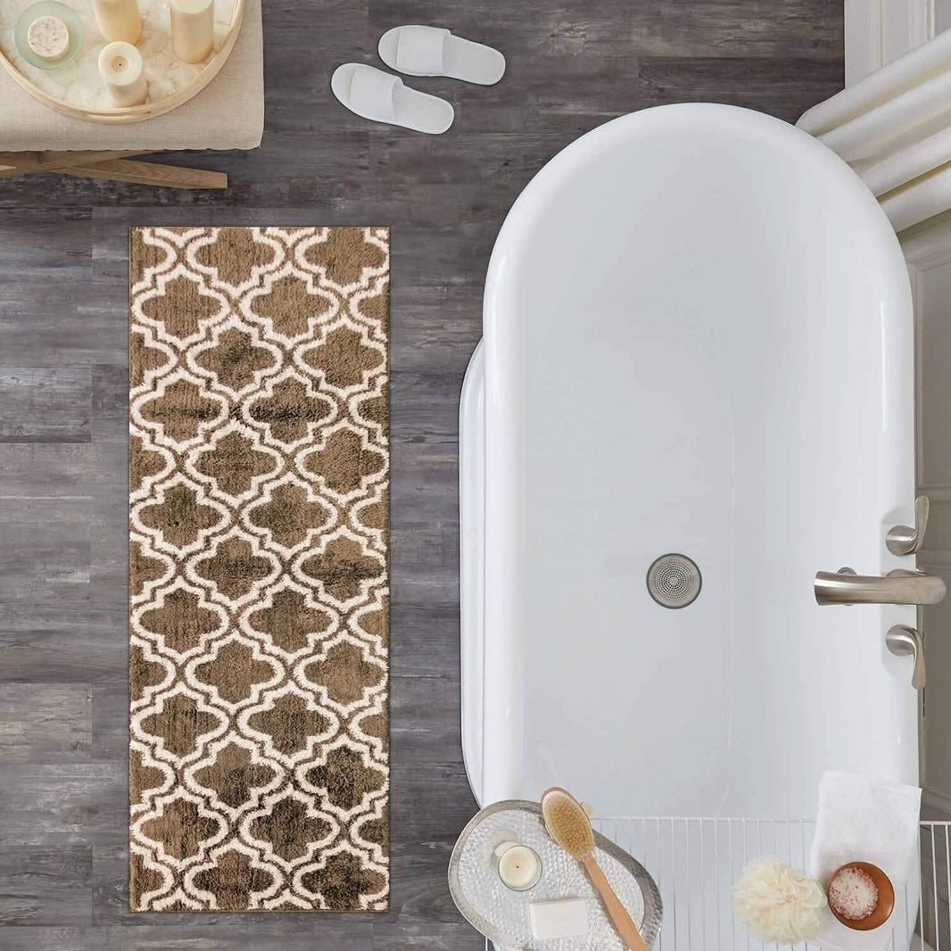 Elise Collection Diamond Design JQ Bathmat-Elise Collection Diamond Design JQ Bathmat
