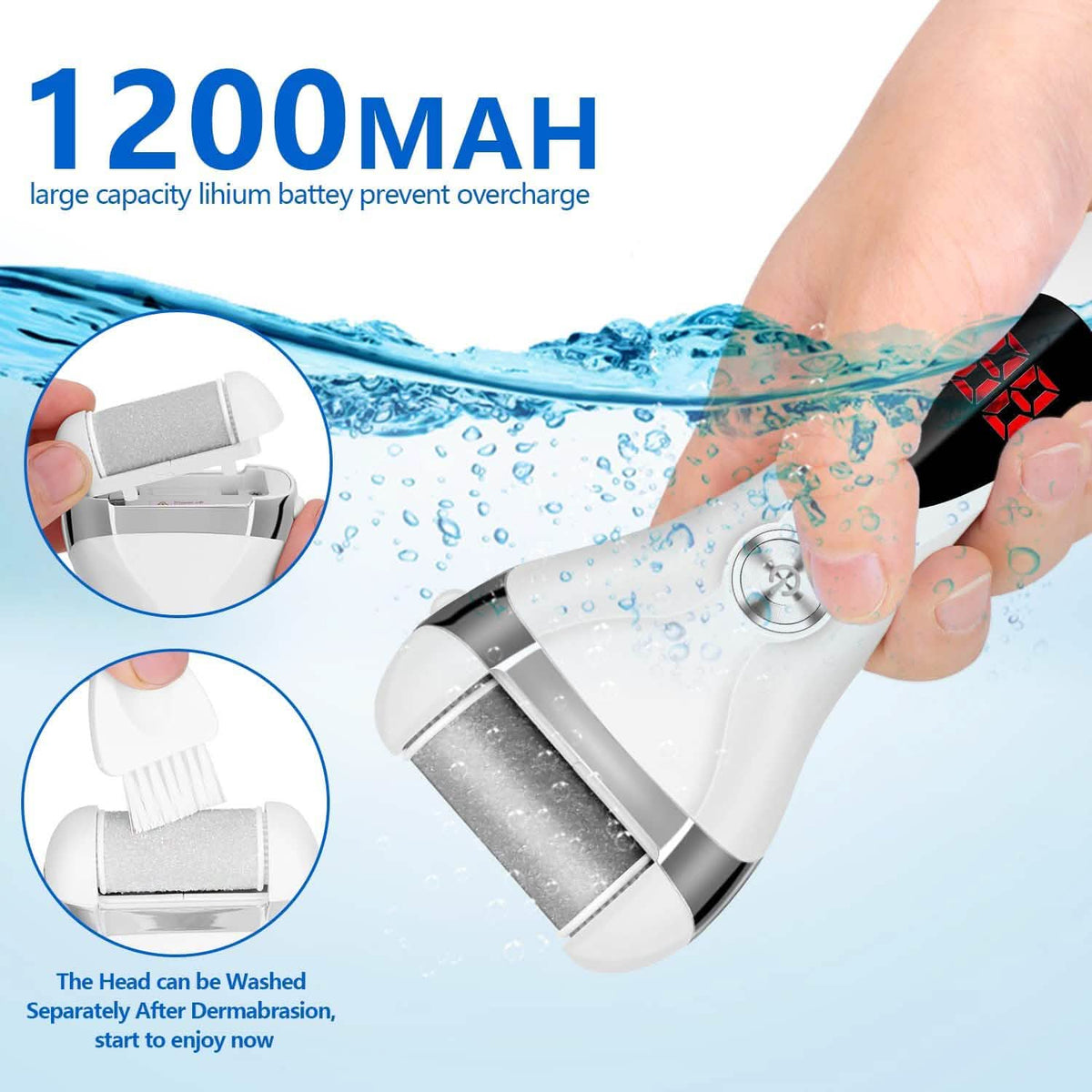 Elmchee Rechargeable Foot Callus Remover Kit-Elmchee Rechargeable Foot Callus Remover Kit