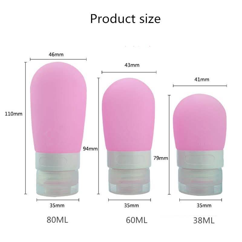 Empty Silicone Portable Travel Packing Press Bottle-Empty Silicone Portable Travel Packing Press Bottle