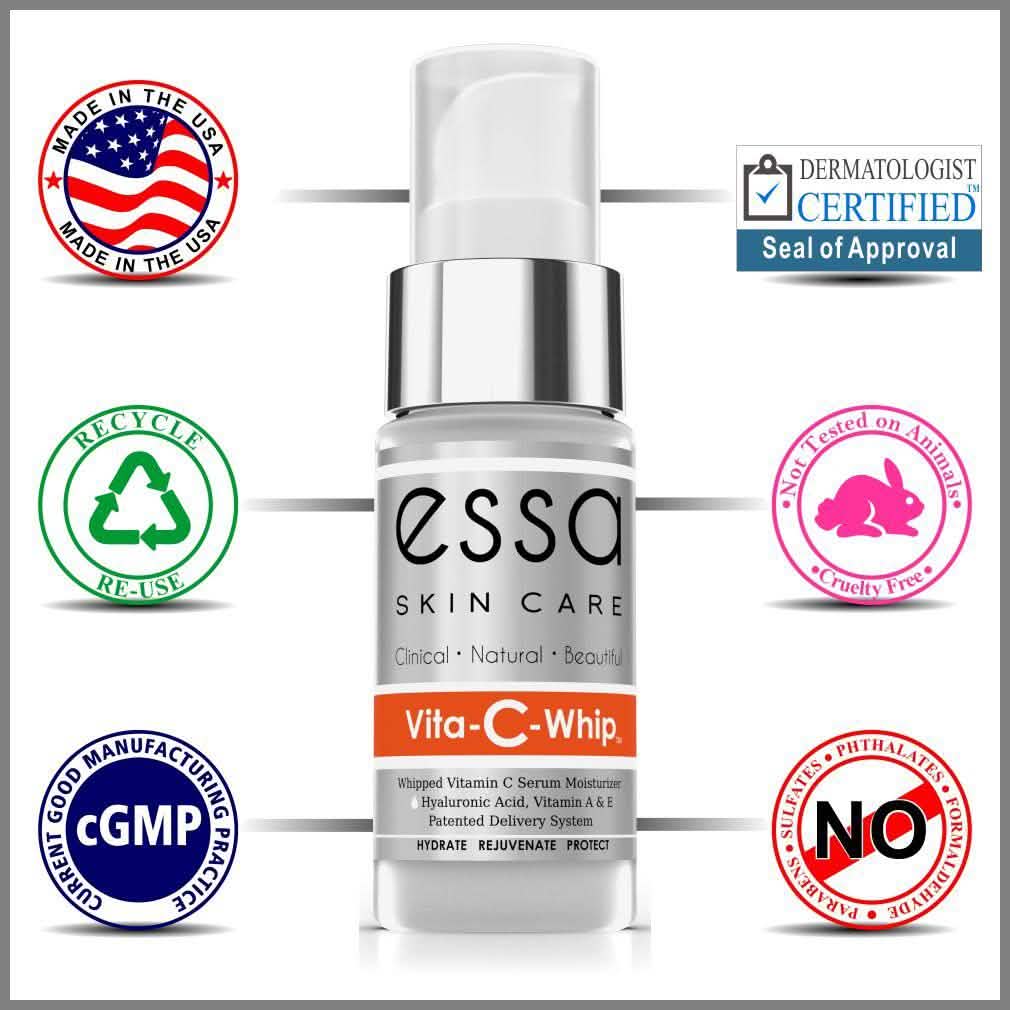 Essa Skin Care Vita-C-Whip Hydrating Serum with Vitamin A and E-Essa Skin Care Vita-C-Whip Hydrating Serum with Vitamin A and E