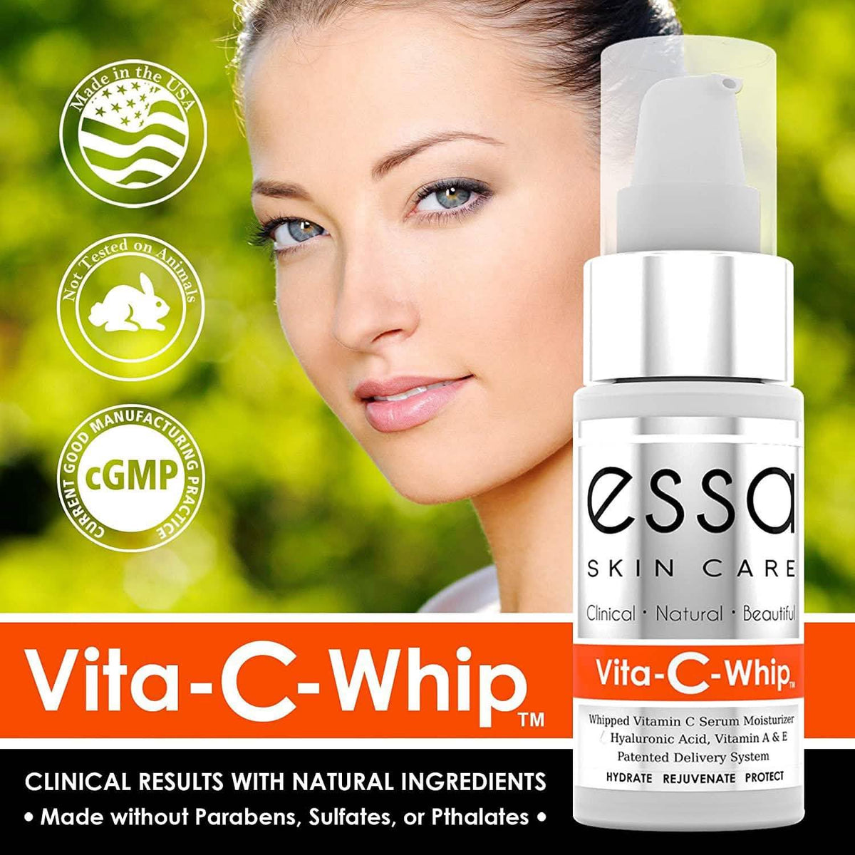 Essa Skin Care Vita-C-Whip Hydrating Serum with Vitamin A and E-Essa Skin Care Vita-C-Whip Hydrating Serum with Vitamin A and E