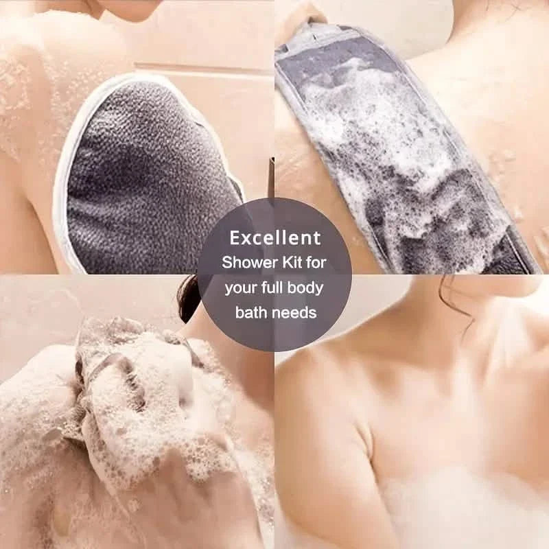 Exfoliating Bath Washcloth Towel-Exfoliating Bath Washcloth Towel