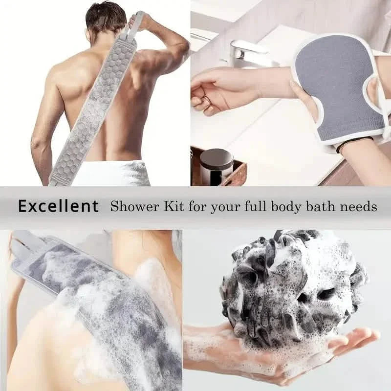Exfoliating Bath Washcloth Towel-Exfoliating Bath Washcloth Towel
