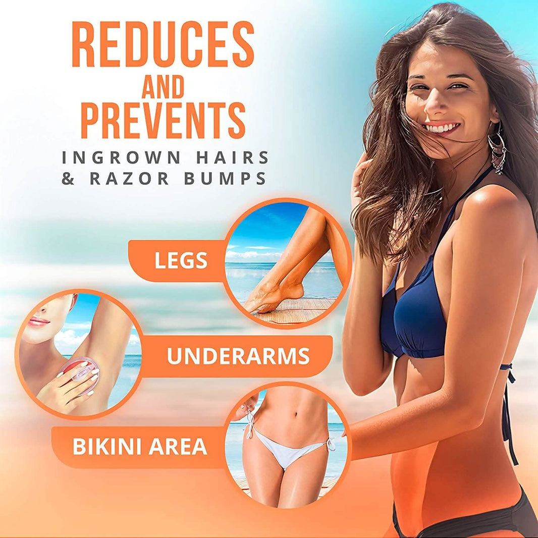 Exfoliating Brush Ingrown Hair and Razor Bump Treatment-Exfoliating Brush Ingrown Hair and Razor Bump Treatment