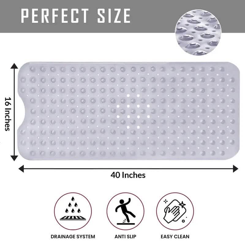 Extra Long Non Slip Bathtub Mat-Extra Long Non Slip Bathtub Mat