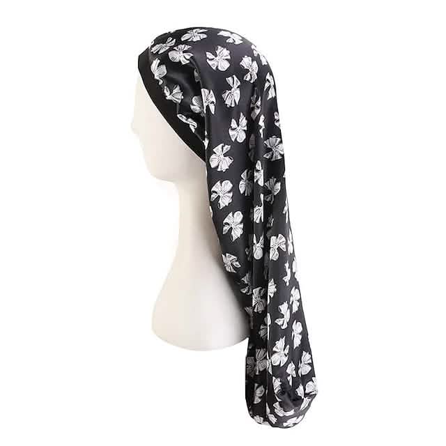 Extra Long Satin Bonnet Sleep Cap Long Bonnet for Braids Hair Loose Cap-Extra Long Satin Bonnet Sleep Cap Long Bonnet for Braids Hair Loose Cap