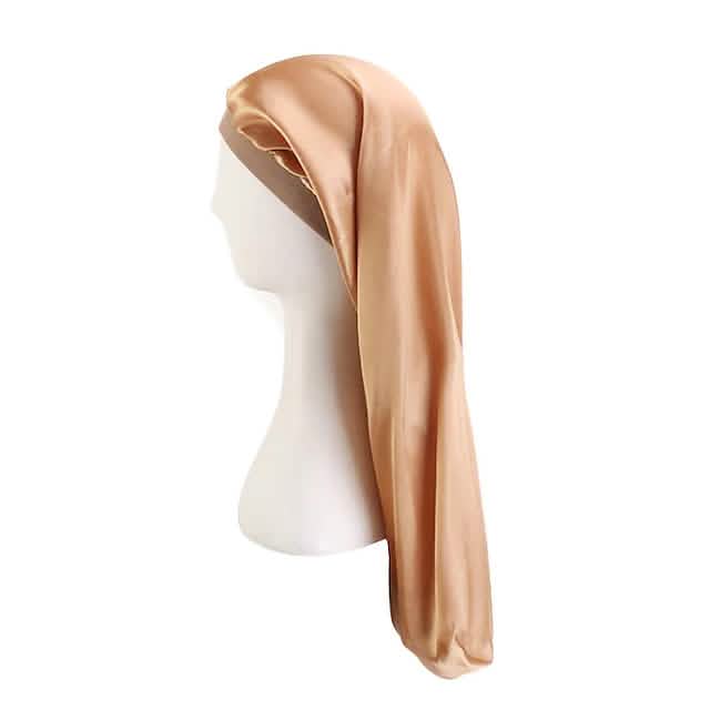 Extra Long Satin Bonnet Sleep Cap Long Bonnet for Braids Hair Loose Cap-Extra Long Satin Bonnet Sleep Cap Long Bonnet for Braids Hair Loose Cap
