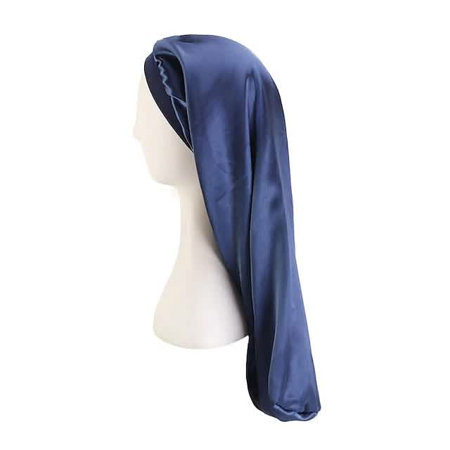 Extra Long Satin Bonnet Sleep Cap Long Bonnet for Braids Hair Loose Cap-Extra Long Satin Bonnet Sleep Cap Long Bonnet for Braids Hair Loose Cap
