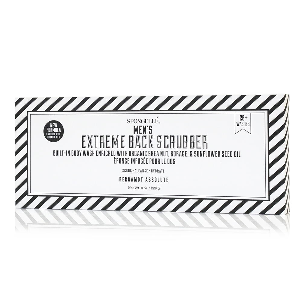 Men's Extreme Body Wash Infused Back Scrubber-Men's Extreme Body Wash Infused Back Scrubber