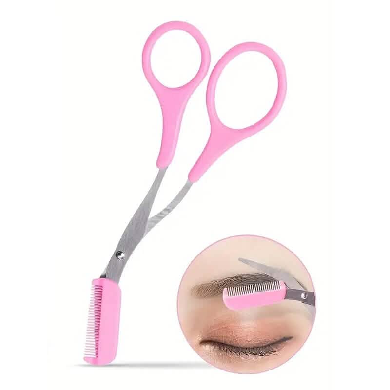 Eyebrow Trimmer Scissor with Comb-Eyebrow Trimmer Scissor with Comb